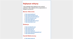 Desktop Screenshot of najlepsze-witryny.pl